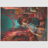 ストリートウェアで都市ダックスシュントスタイリッシュを分離 薄葉紙 (正面)