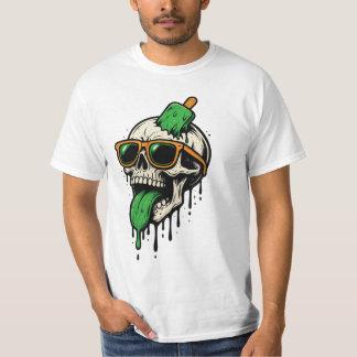 ストリートウェアイラストのドクログラフィックデザイン Tシャツ
