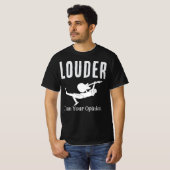 ストリートウェアグランジ「Louder Than Your Opinion」 Tシャツ (正面フル)