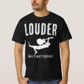 ストリートウェアグランジ「Louder Than Your Opinion」 Tシャツ (正面)
