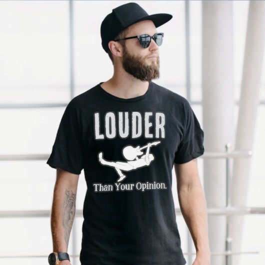 ストリートウェアグランジ「Louder Than Your Opinion」 Tシャツ