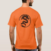 ストリートウェアブラックドラゴン Tシャツ (裏面)