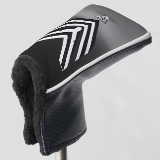 ストリートウェアブランド、ミニマル、オールホワイトsのロゴ ゴルフヘッドカバー