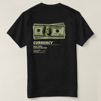 ストリートウェアマネー グラフィックTシャツ カレンシー限定版 Tシャツ