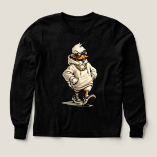 ストリートカルチャー好きなカモのスケーターTシャツ | ストリートファッション