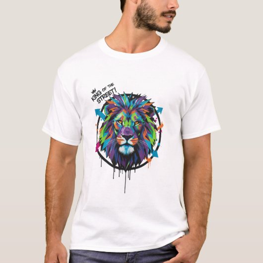ストリートキングライオンティー** Tシャツ (正面)