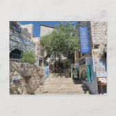 ストリートシーン - イスラエル・ツファト ポストカード (正面)