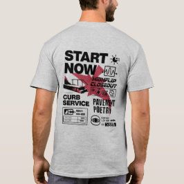 ストリートスケーターのための舗装ポエトリー Tシャツ