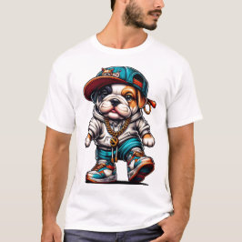 ストリートスタイル・ブルドッグ Tシャツ