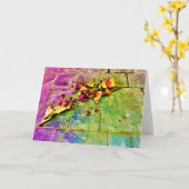 ストリートビュー/アート，カード カード (黄色い花)