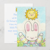 ストリートボーイbunny誕生日の招待状 招待状 (正面/裏面)