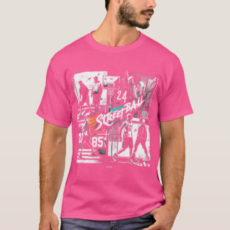 ストリートボール遊アーバンシティバスケットボールスタイル Tシャツ