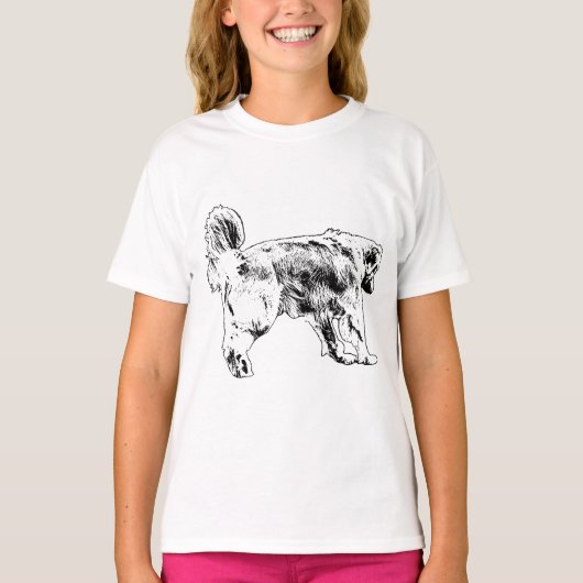 ストリートライトと歩幅 Tシャツ (正面)