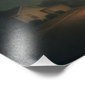 ストリートライト付きドリームコアサバーバンナイト通り フォトプリント            (角)