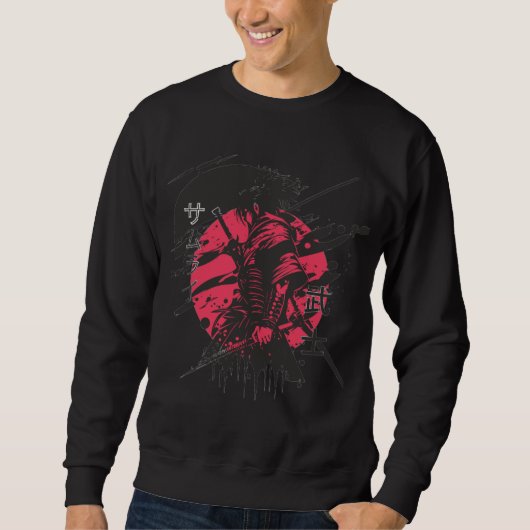 ストリート系グラフィックTシャツ スウェットシャツ (正面)