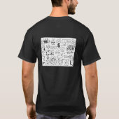 ストリート風おしゃれグラフィティ落書きTシャツ Tシャツ (裏面)