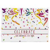 ストリーマカラフルー及び紙吹雪抱き枕 ラージペーパーバッグ (裏面)