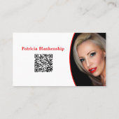 ストリーマカラフルーQRコードフォトプロフェッショナル 名刺 (裏面)