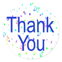 ストリーマーでステッカーをありがとう