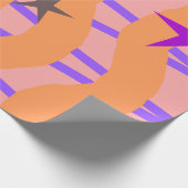 ストリーマーとスター ラッピングペーパー (角)