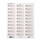 ストリーマーと紙吹雪新年のイブパーティーアドレス ラベル (フルシート)