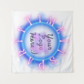 ストリーマーパーティータイム背景 タペストリー (正面(横))