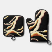 ストリーマー装飾デザイン1902 鍋つかみ&鍋敷きセット (正面)