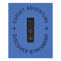 ストリーミングおもしろいポスター | テレビまたは映画ファンの装飾