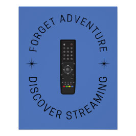 ストリーミングおもしろいポスター | テレビまたは映画ファンの装飾 ポスター