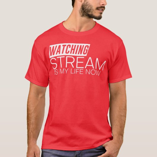 ストリーミングを見るのが今の私の人生 ヴィンテージ Tシャツ (正面)