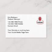 ストリーミングポッドキャストスタジオラジオショー 名刺 (裏面)