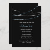 ストリーミングライト ホリデーパーティー招待状 招待状 (正面/裏面)