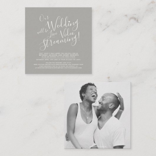 ストリーミングリン結婚クを作成できない エンクロージャーカード (正面/裏面)