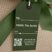 ストリーミング音楽グリーンプレーヤーフォトクリスマス ギフトタグ