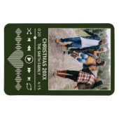 ストリーミング音楽グリーンプレーヤーフォトクリスマス マグネット (横)