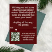 ストリーミング音楽Red Playerフォトクリスマス シーズンカード