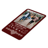 ストリーミング音楽Red Playerフォトクリスマス マグネット (左側)