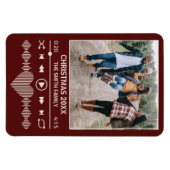 ストリーミング音楽Red Playerフォトクリスマス マグネット (横)