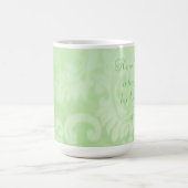 ストリームによって植えられた木ペイズリーセラミックマグカップ、緑 コーヒーマグカップ (中央)