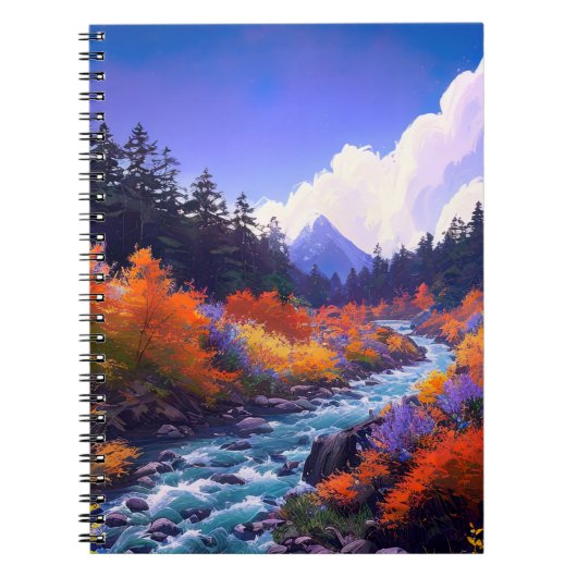 ストリームのラッシュとフォレストのパレット ノートブック (正面)