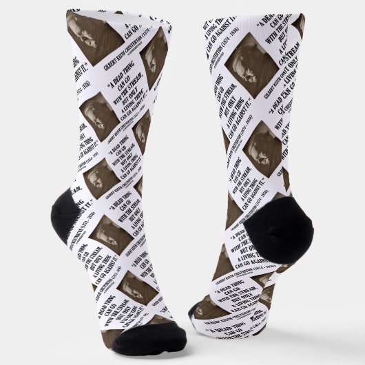 ストリームの生き物と死んだものチェスタトンQte ソックス (傾斜あり)