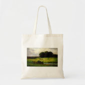 ストリームの近くの牛の明るいシーン – エドワード・ミッシュ トートバッグ (正面)