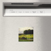 ストリームの近くの牛の明るいシーン – エドワード・ミッシュ マグネット (インサイチュ (食洗機))