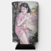 ストリームオアシスで上海の中国人女性にからかわれて スリム缶クーラー (正面)