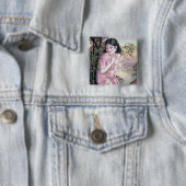 ストリームオアシスで上海の中国人女性にからかわれて 缶バッジ (インサイチュ)