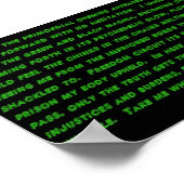 ストリームサイケデリックプリント ポスター (角)