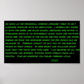 ストリームサイケデリックプリント ポスター