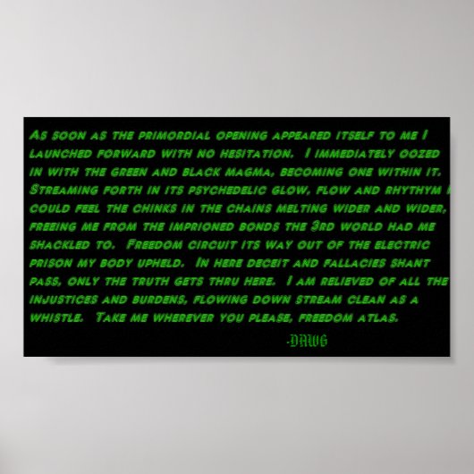 ストリームサイケデリックプリント ポスター (正面)