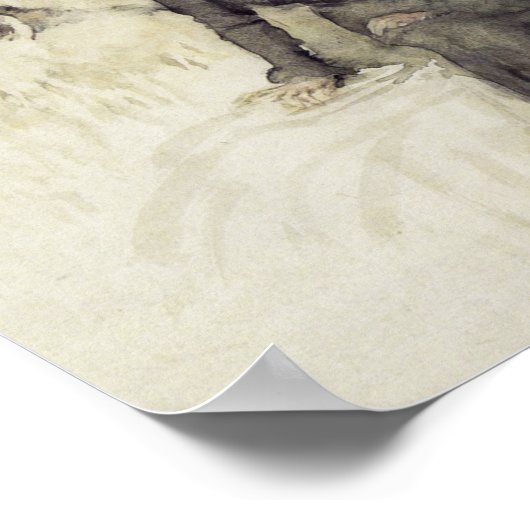 ストリームポスターの横の少女 ポスター (角)