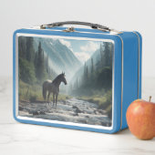 ストリームメタル弁当箱の中の馬 メタルランチボックス (インサイチュ)
